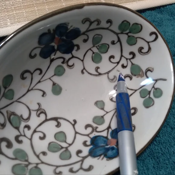 Pier 1 Imports Ceramic Oval Trinket Dish - Picture 6 of 7